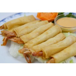 Langostinos rebozados y fritos