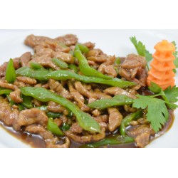 Terne con pimiento verde