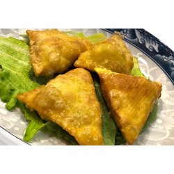 Empanada de pollo y curry fritas (5p)